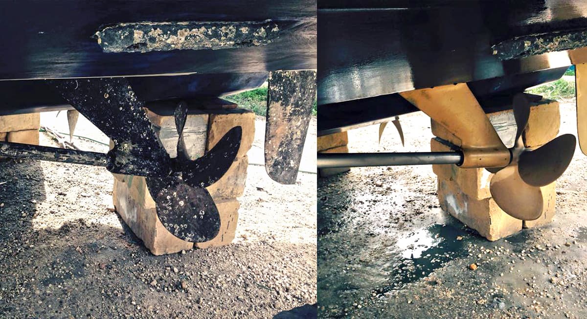 Boat restoration work