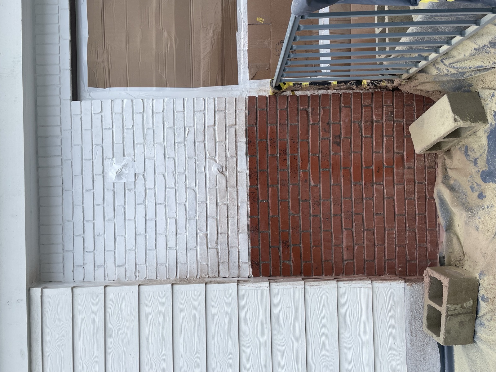 Brick wall paint removal before and after