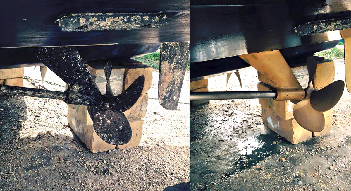 Boat restoration work